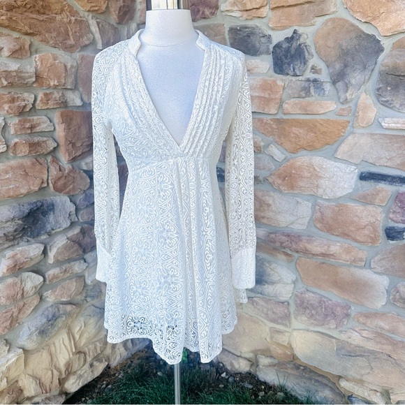 Free People Uptown Lace Mini Dress - Picture 8 of 16